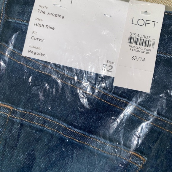 NWT LOFT THE JEGGING CURVY SIZE 32/14 - Picture 2 of 2